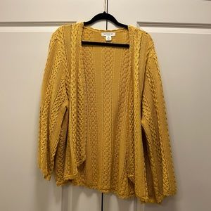 Yellow Patterned Cardigan